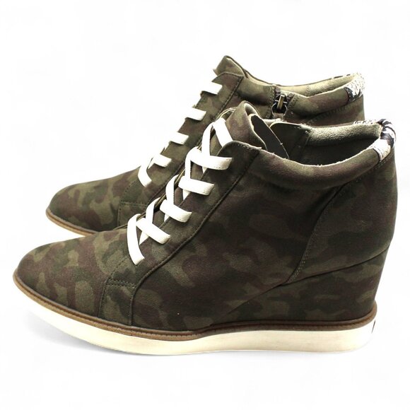 Dr. Scholl S Jones Women S Printed Lace-up Wedge Booties Fashionable and Comfort - Picture 6 of 8